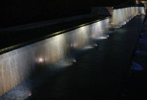 A Waterfall at night